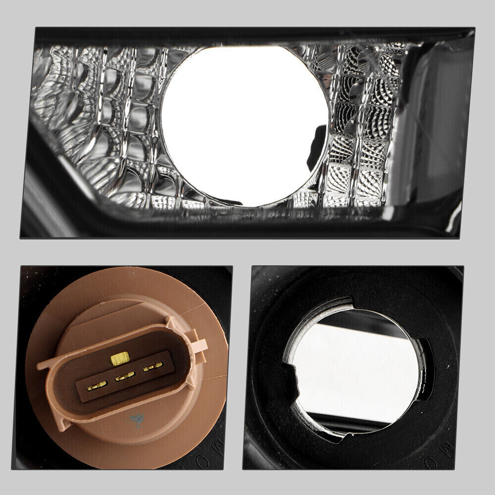 Right halogen headlight lens close-up for 2016-2019 Ford Taurus