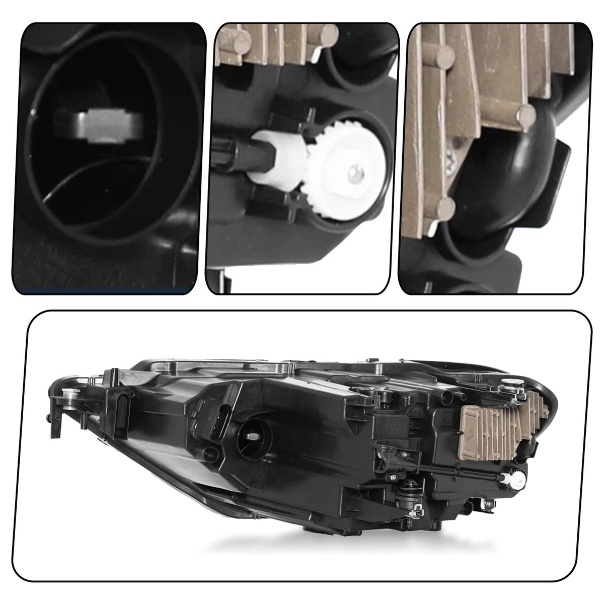 Left LED headlight side angle for 2019-2024 VW Jetta