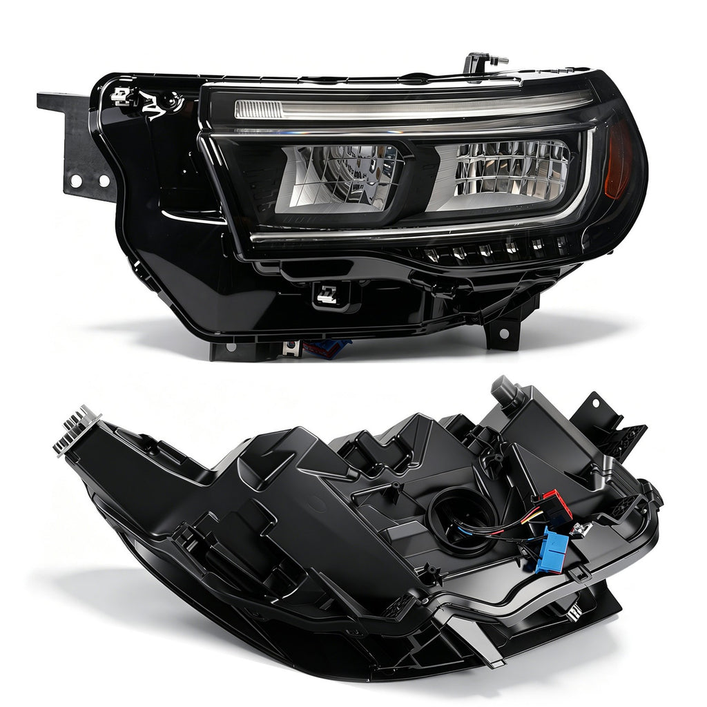Left LED headlight side angle for 2025-2027 Ford Explorer Active