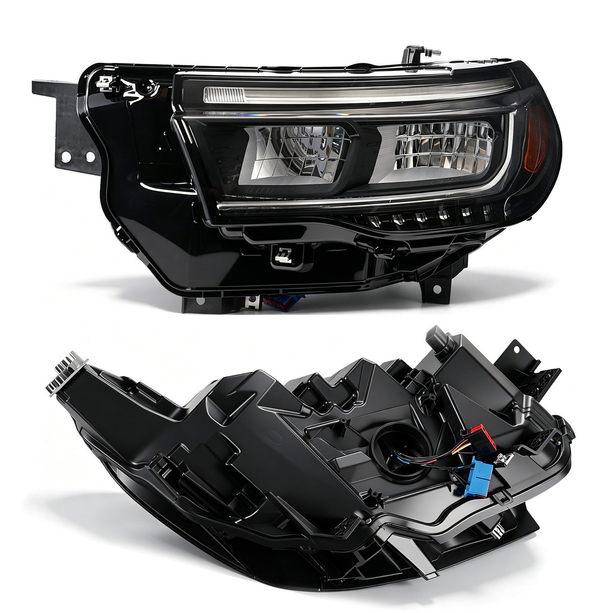 Left LED headlight side angle for 2025-2027 Ford Explorer Active