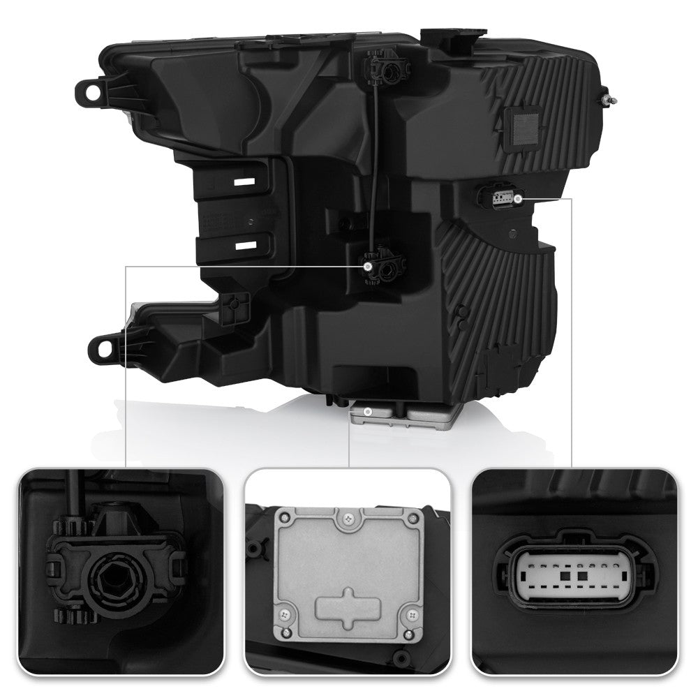 Pair LED headlight front angle for 2018-2020 Ford F-150
