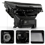 Left LED headlight lens close-up for 2024-2026 Chevrolet Traverse