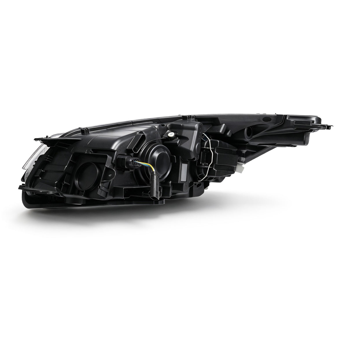 Left halogen headlight lens close-up for 2013-2016 Ford Escape