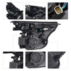 Pair LED headlight rear housing angle for 2021-2023 Chevrolet Trailblazer