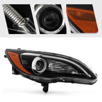 Pair projector headlight rear housing angle for 2012-2014 Chrysler 200