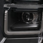 Pair LED headlight rear housing angle for 2021-2023 Ford F-150 Raptor