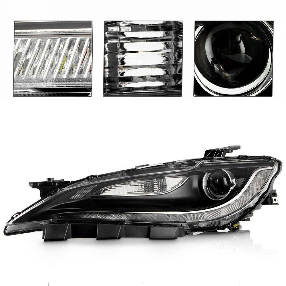 Pair HID headlight front angle for 2015-2017 Chrysler 200