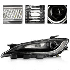 Pair HID headlight front angle for 2015-2017 Chrysler 200