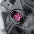 Left halogen headlight lens close-up for 2017-2021 Jeep Compass