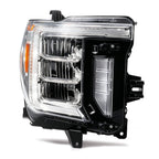Pair LED headlight rear housing angle for 2020-2023 GMC Sierra 2500HD/3500HD
