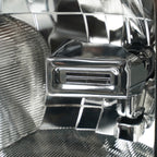 Left halogen headlight lens close-up for 2020-2022 Ford Super Duty