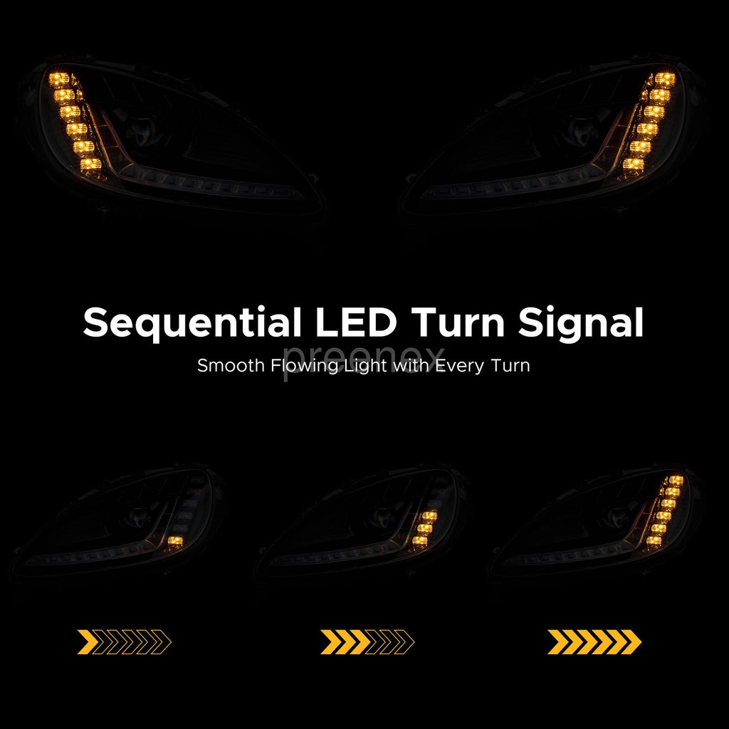 C7 Style LED Projector headlight features and specifications for 2005-2013 Chevrolet Corvette C6 (image 4)