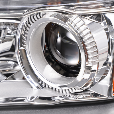Chrome Halogen Projector headlight top view for 2010-2015 GMC Terrain SL SLE SLT