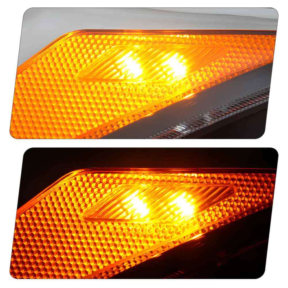 Pair halogen headlight rear housing angle for 2013-2017 Chevrolet Traverse