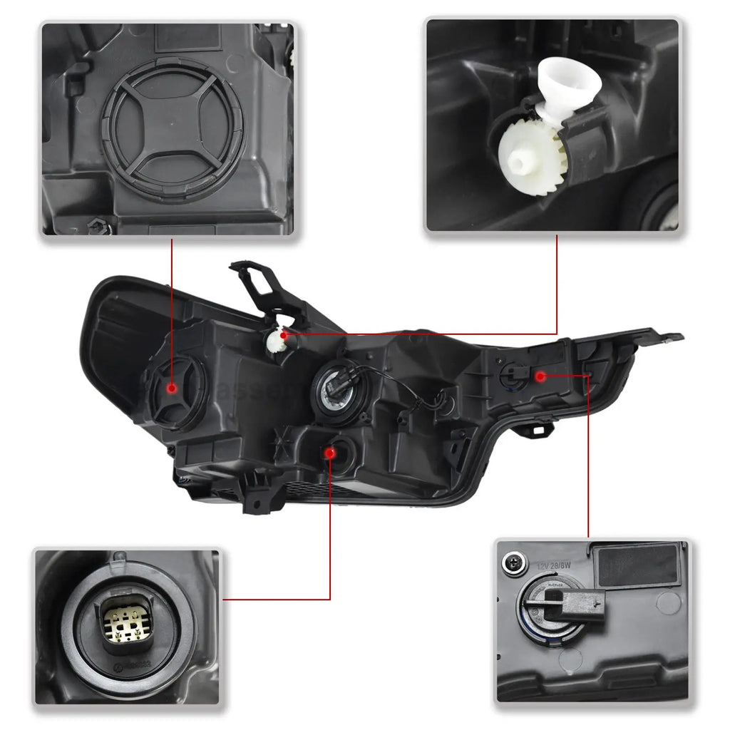Halogen headlight connector close-up for 2023-2026 Chevrolet Colorado