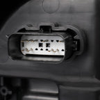 Right LED headlight lens close-up for 2021-2023 Ford F-150