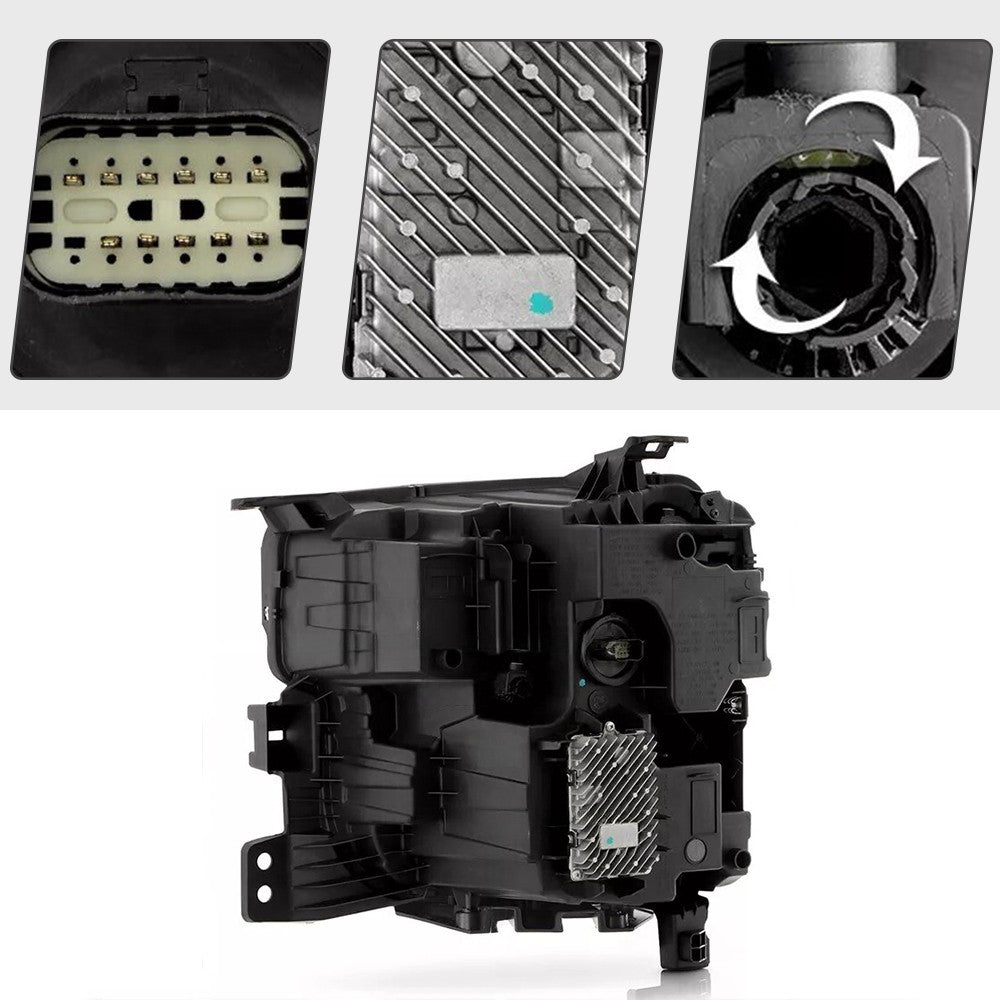 Right LED headlight side angle for 2022-2026 Chevrolet Silverado 1500