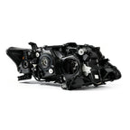 Right HID headlight lens close-up for 2010-2012 Lexus RX350