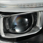Left LED headlight lens close-up for 2019-2024 Ram 1500