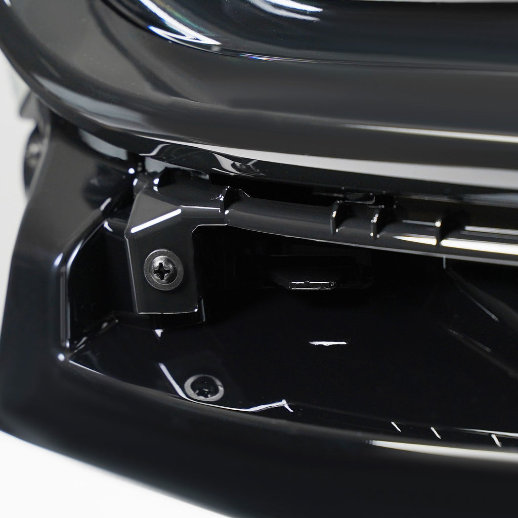 Left LED headlight lens close-up for 2022-2025 Jeep Wagoneer / Wagoneer L