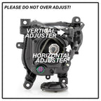 Adjuster location diagram for 2014-2018 Jeep Cherokee headlights