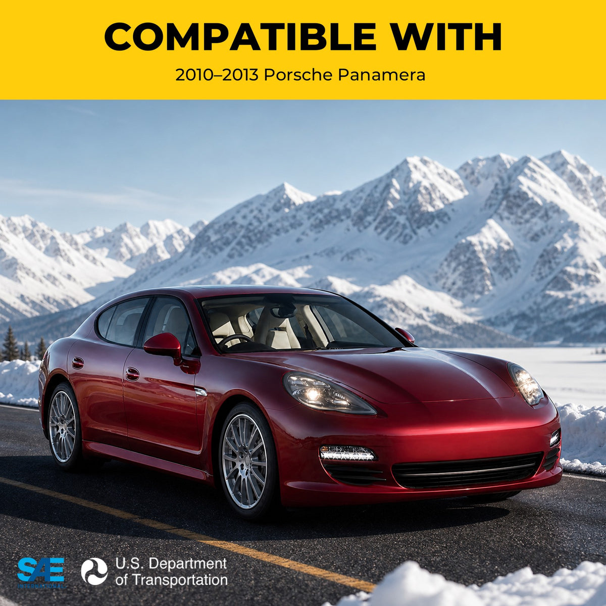 Fitment chart for Full LED headlights, 2010-2013 Porsche Panamera 970 (image 2)