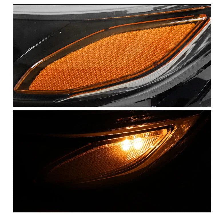 Right halogen headlight lens close-up for 2019-2025 Chevy Malibu