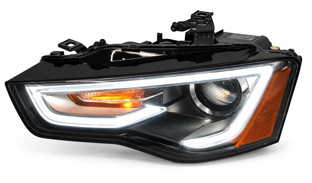 Pair HID headlight rear housing angle for 2013-2017 Audi A5