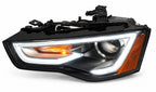 Pair HID headlight rear housing angle for 2013-2017 Audi A5
