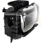 Left halogen headlight lens close-up for 2010-2013 Chevrolet Camaro