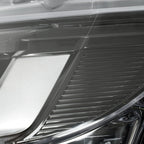 Left LED headlight lens close-up for 2024-2026 Ford Mustang (S650)