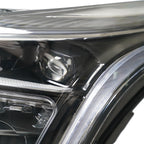 Left LED headlight lens close-up for 2019-2020 Cadillac CT6