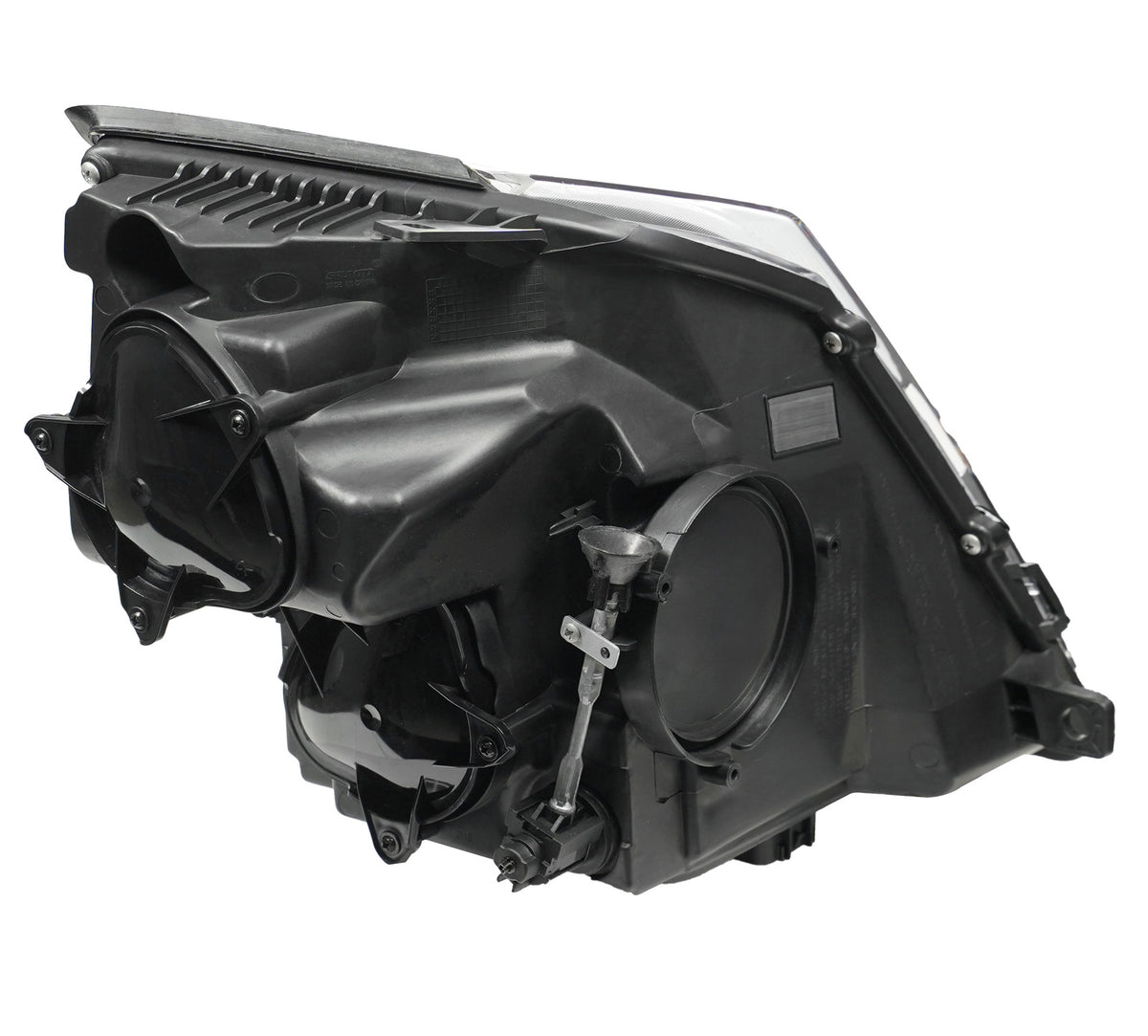 Left HID headlight lens close-up for 2008-2014 Cadillac CTS
