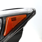Right LED headlight lens close-up for 2014-2022 Infiniti Q50