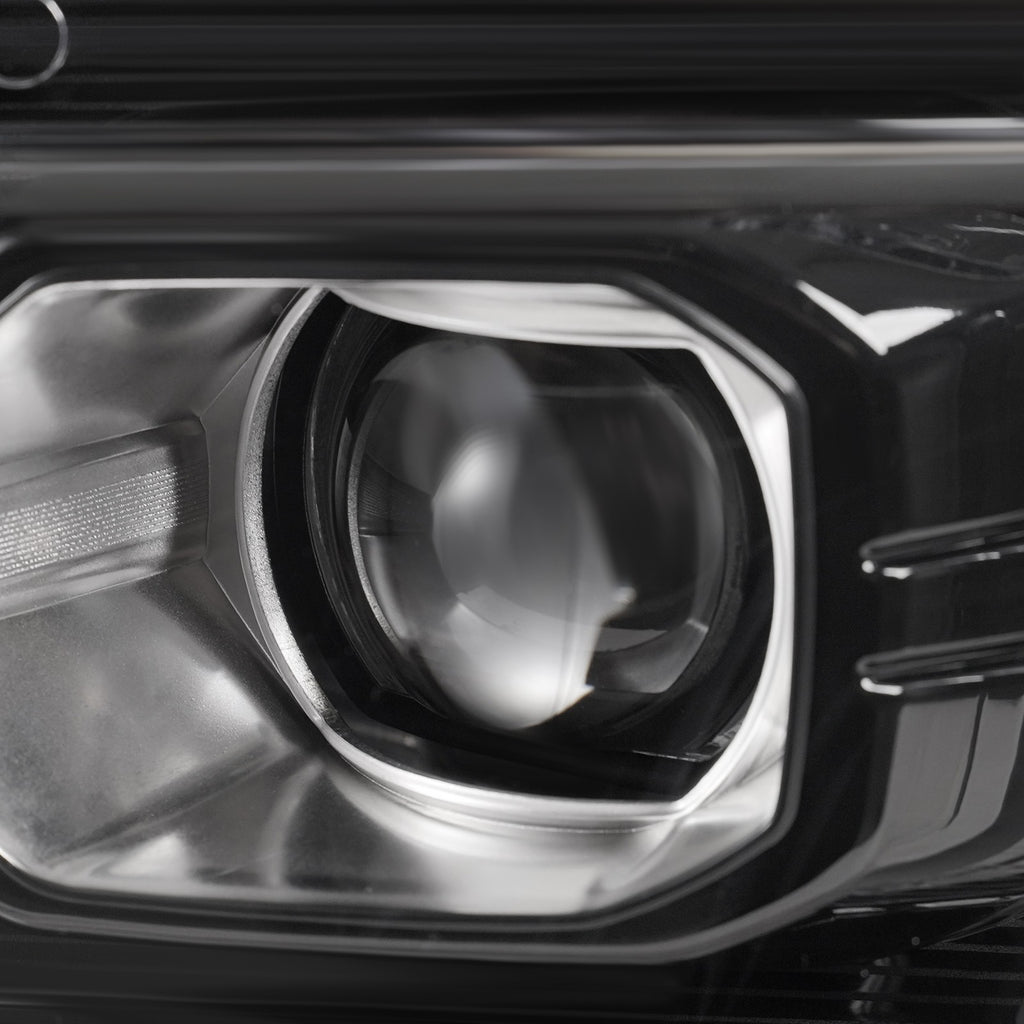 Right LED headlight lens close-up for 2023-2026 GMC Canyon