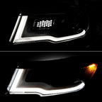 Right HID headlight lens close-up for 2017-2021 Jeep Compass