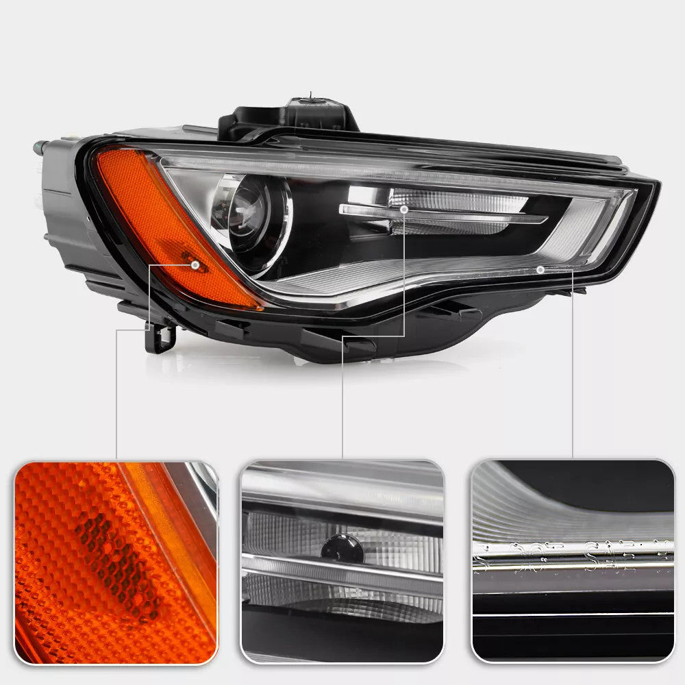 Hid headlight connector close-up for 2015-2016 Audi A3