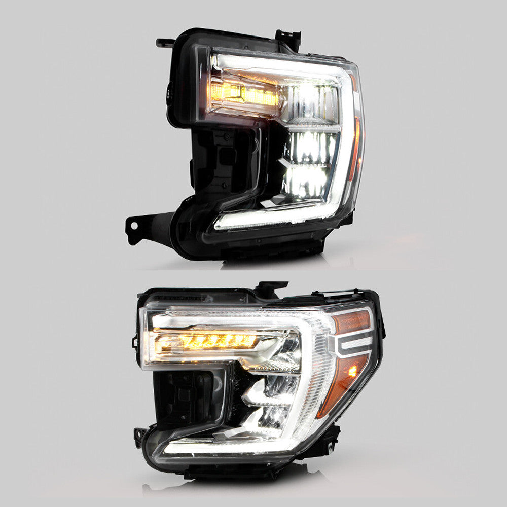 Left LED headlight side angle for 2019-2021 GMC Sierra 1500