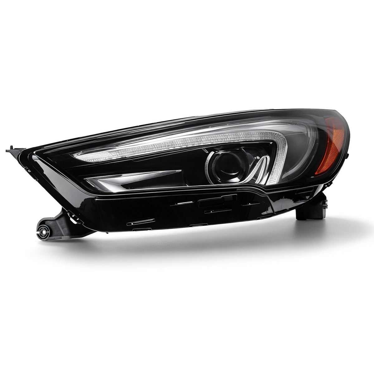 Right LED headlight lens close-up for 2018-2021 Buick Enclave