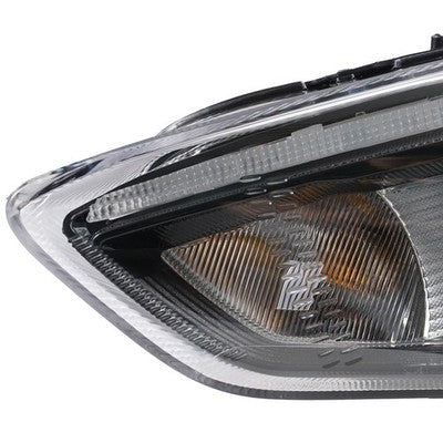 Black Halogen headlight side angle for 2015-2018 Ford Focus