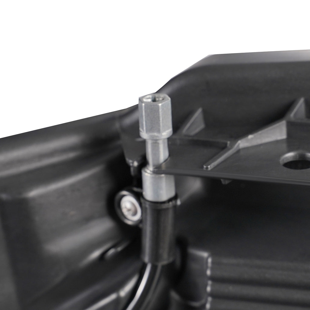 Left LED headlight lens close-up for 2017-2019 Ford F-250/F-350 Super Duty