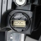 Left LED headlight lens close-up for 2025-2026 Ram 1500