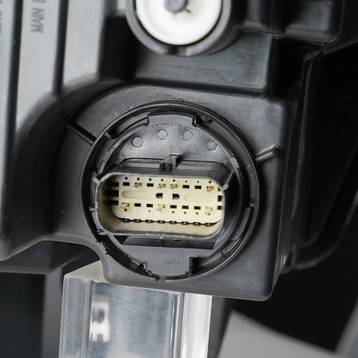 Left LED headlight lens close-up for 2025-2026 Ram 1500