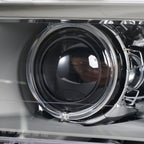 Right HID headlight lens close-up for 2011-2014 BMW X3 (F25)
