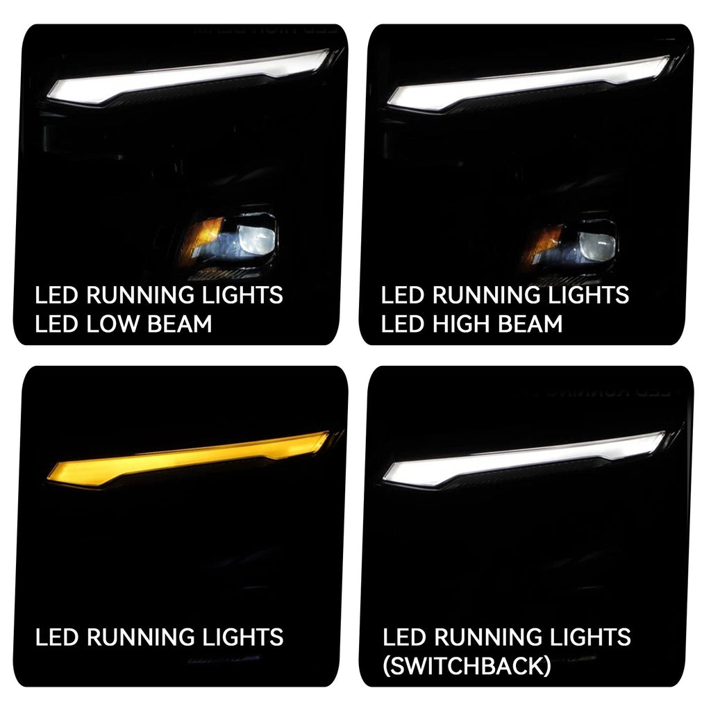 Left LED headlight lens close-up for 2025-2027 Chevrolet Equinox