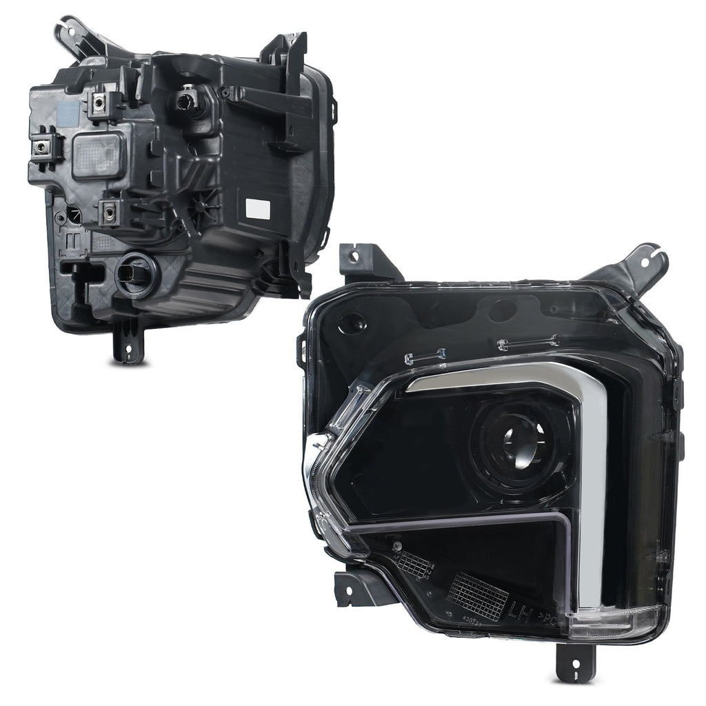 Pair LED headlight rear housing angle for 2022-2024 Chevrolet Traverse