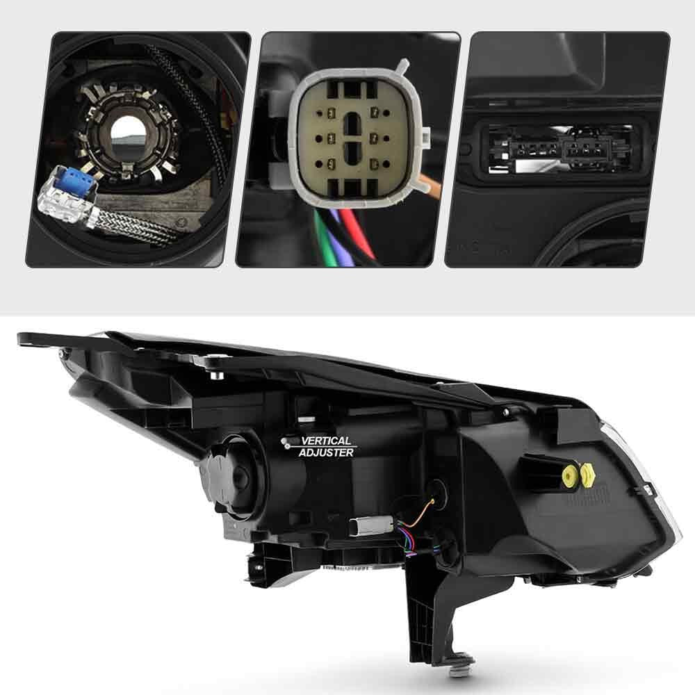Adjuster location diagram for 2013-2017 Buick Enclave headlights