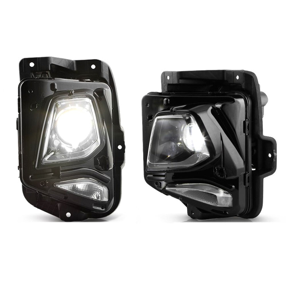 Left LED headlight lens close-up for 2019-2022 Chevy Blazer