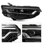 Left LED headlight lens close-up for 2020-2025 Cadillac XT6