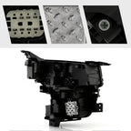 Right LED headlight lens close-up for 2021-2024 Chevrolet Tahoe / Suburban